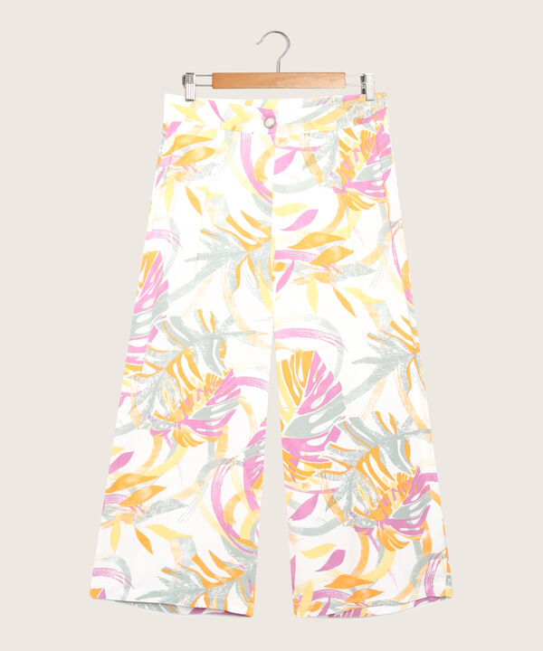 Pantalon Fluido Tipo Culotte Estampado