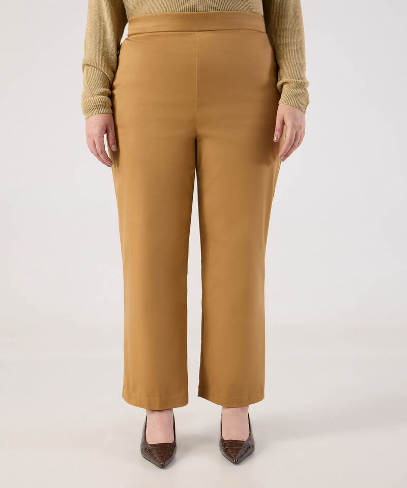 Pantalon unicolor para mujer Curvy