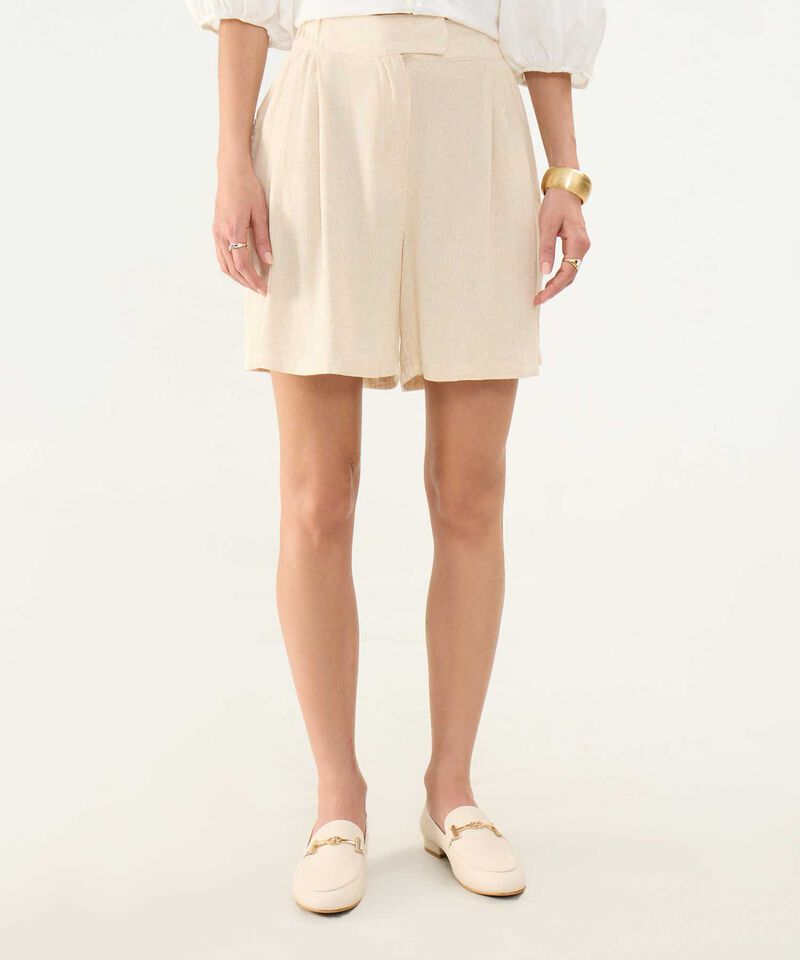 Short en Efecto Lino