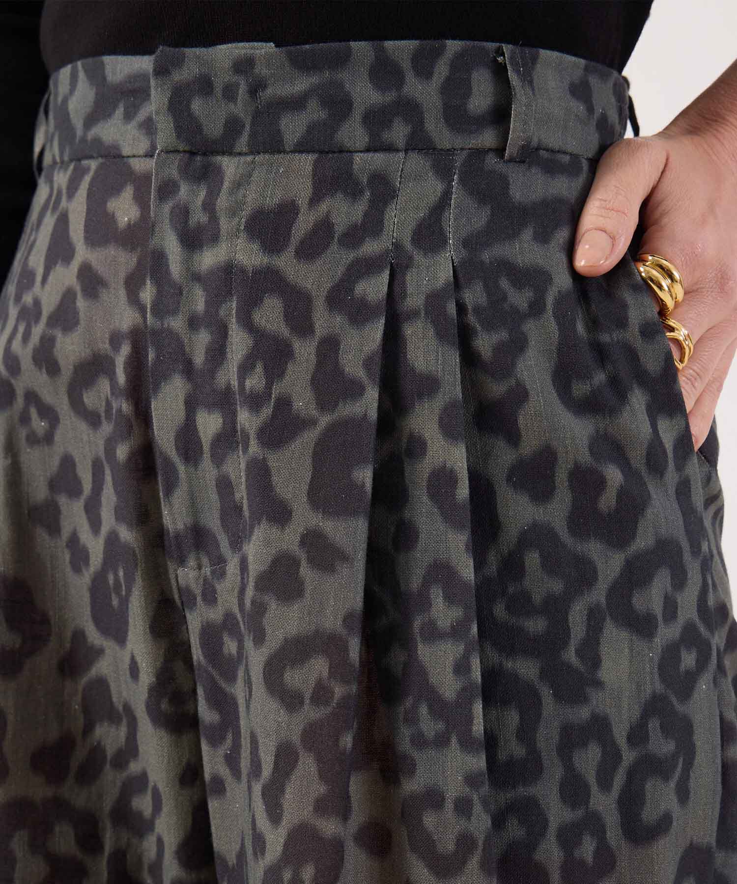 Pantalon Animal Print Fluido 