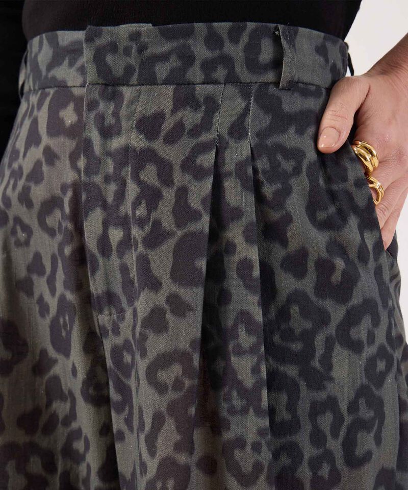 Pantalon Animal Print Fluido 