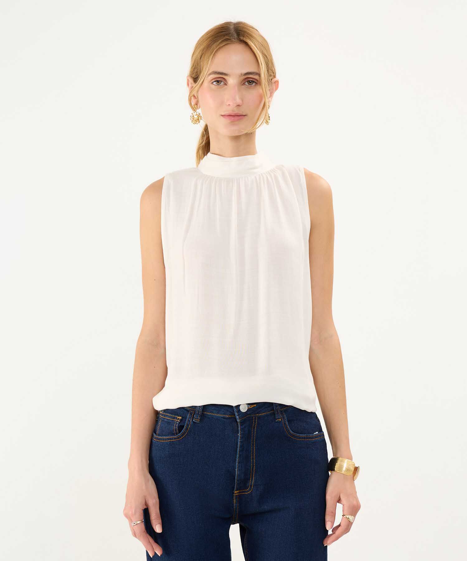 Blusa Cuello Alto