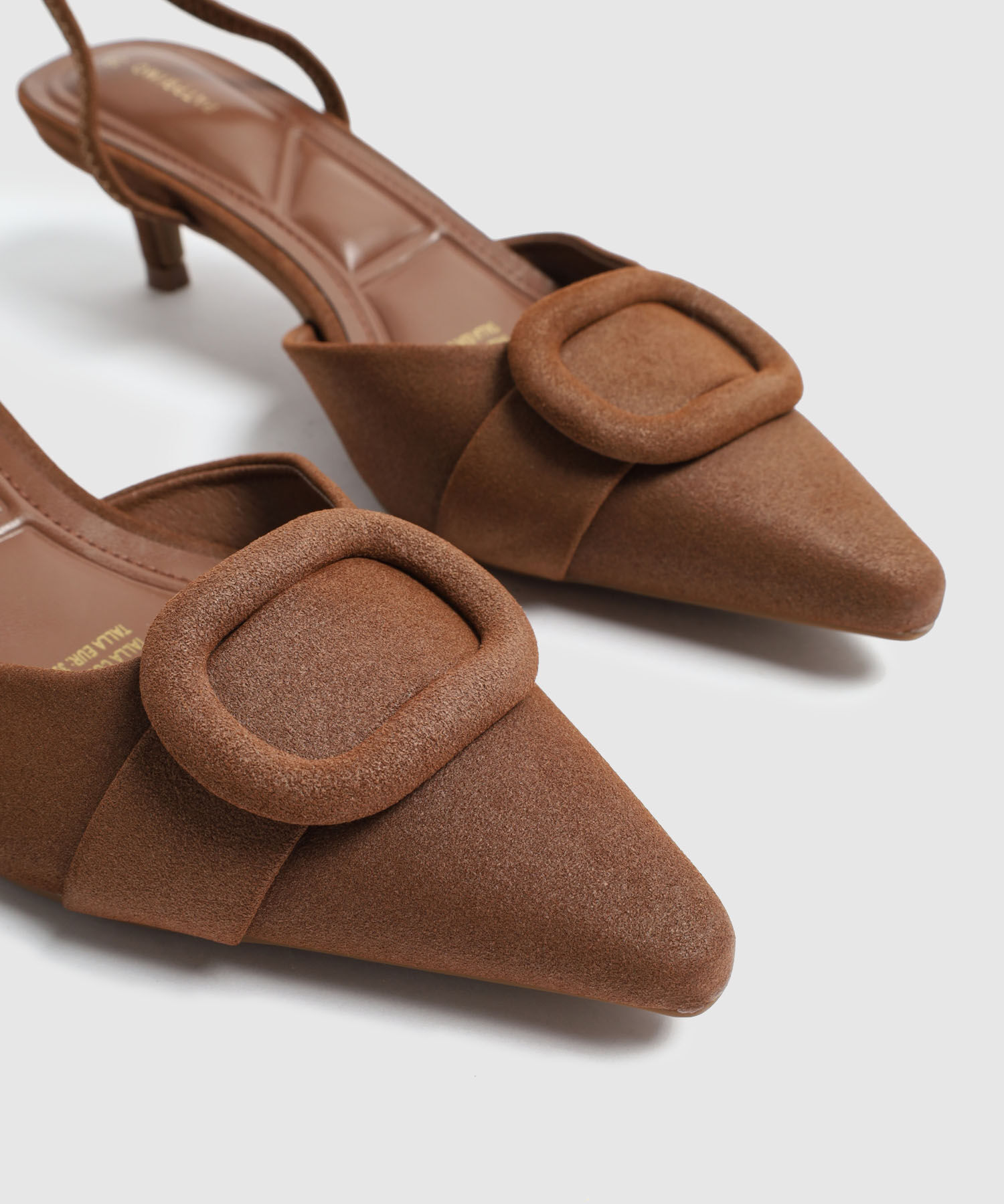 Tacones Destalonados Con Hebilla Mujer