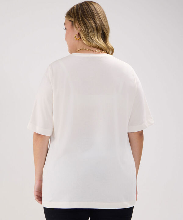 Camiseta Estampada con Brillos