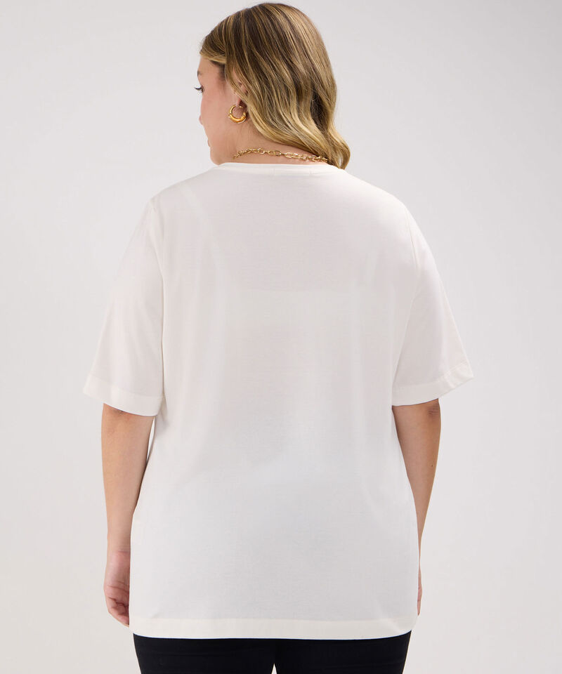 Camiseta Estampada con Brillos