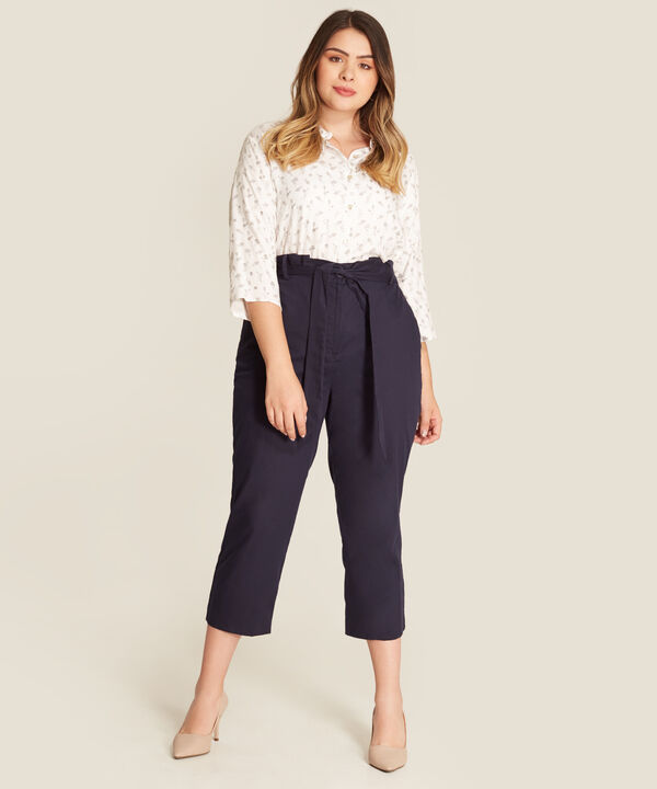Camisa Blanca Estampada
