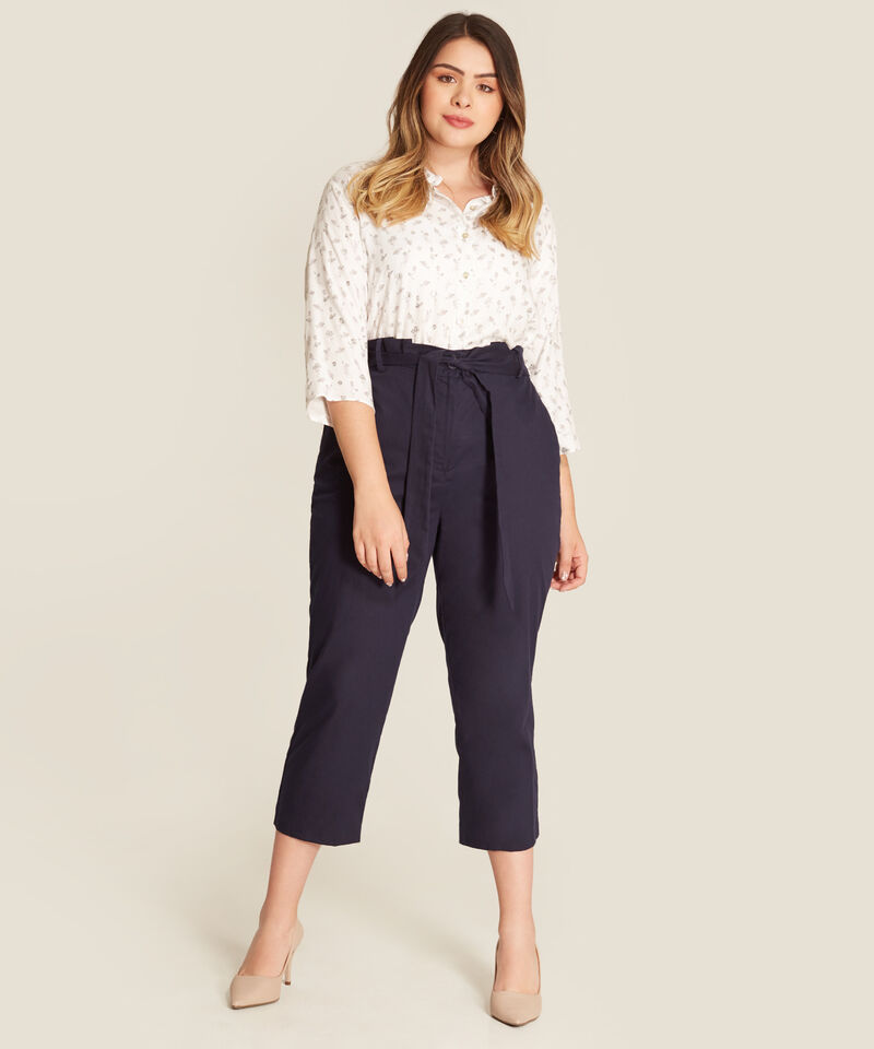 Camisa Blanca Estampada