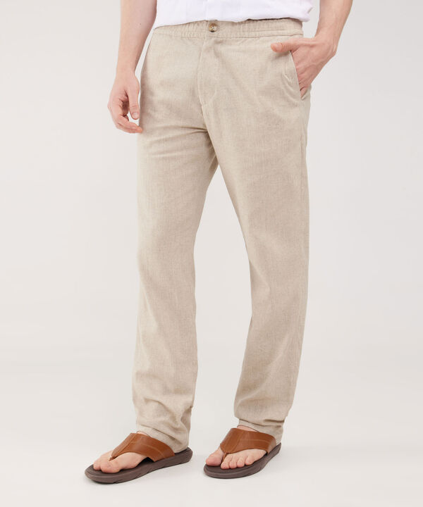 Pantalón Tipo Chino En Lino image number null