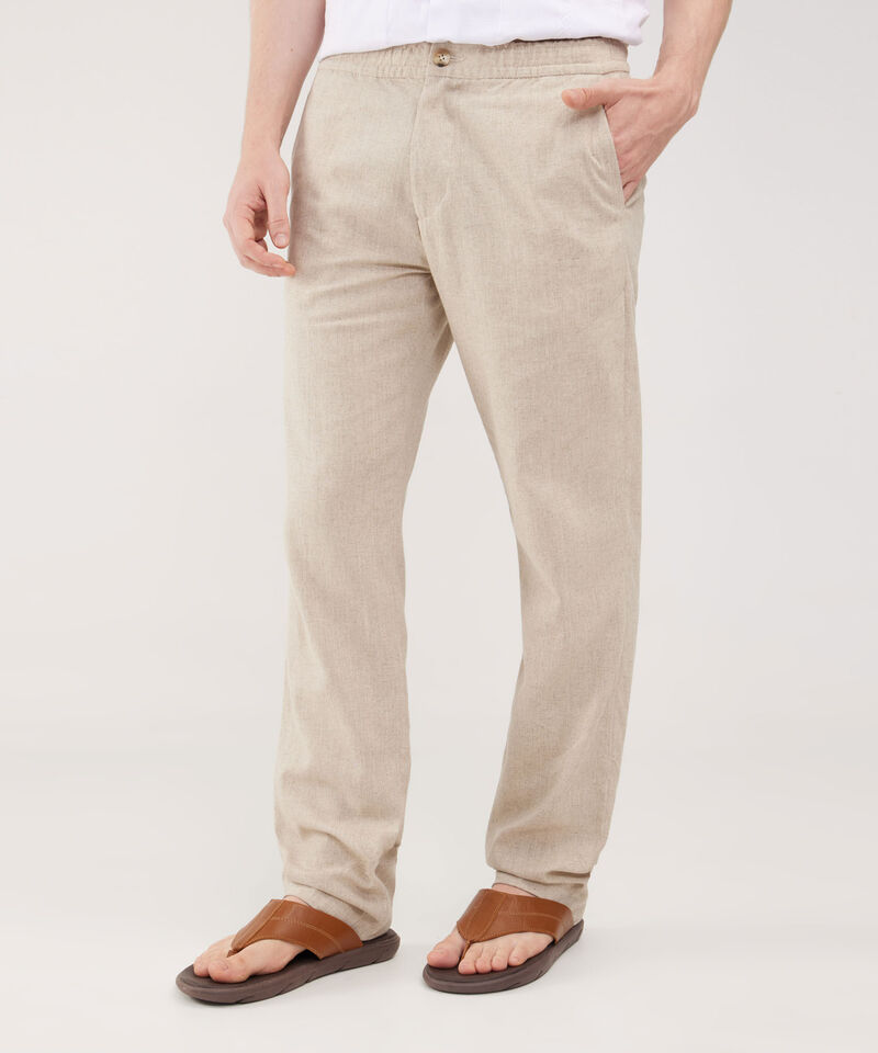Pantalón Tipo Chino En Lino