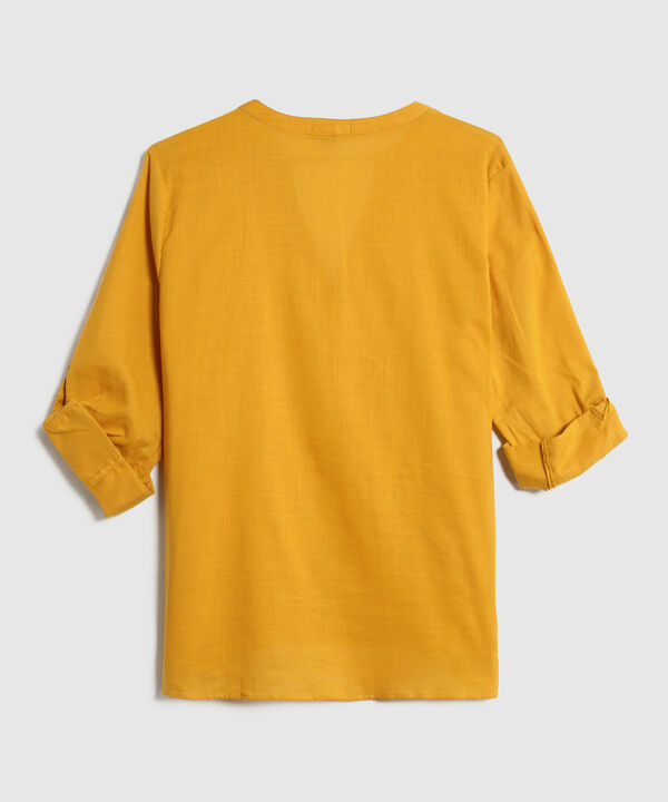 Blusa Unicolor Manga Larga image number null