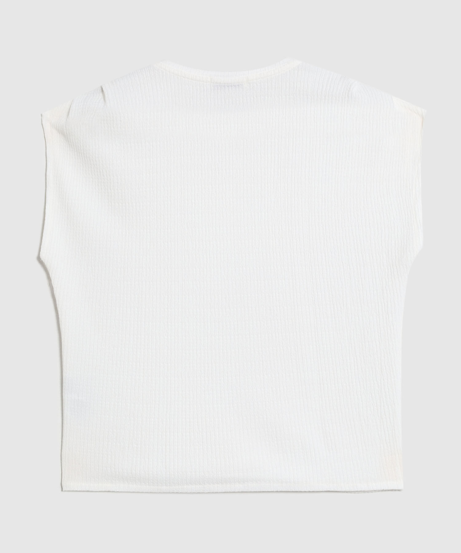 Camiseta Texturizada Con Hombro Ca&iacute;do Para Mujer