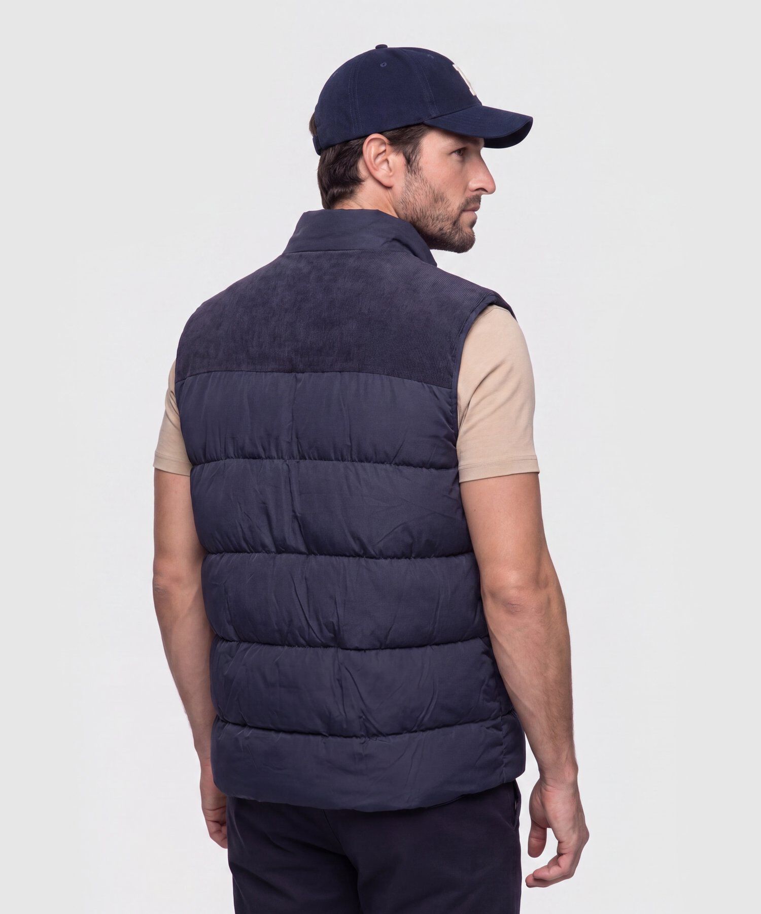 Chaleco Acolchado Combinado para Hombre