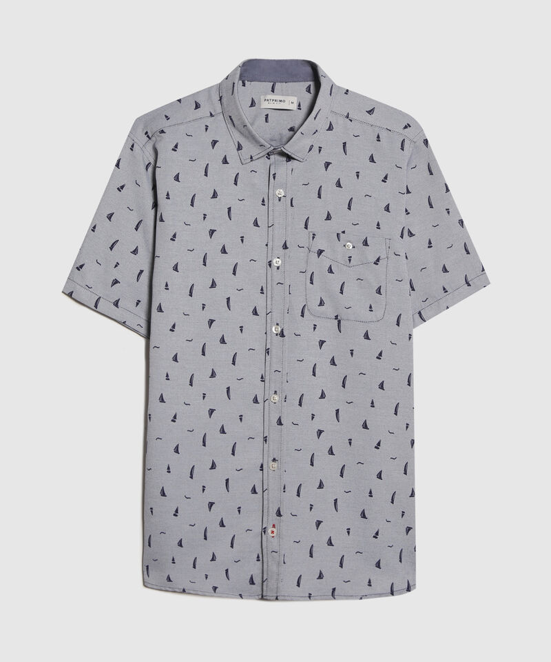 Camisa Estampado de Barcos