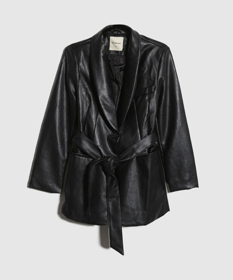 Blazer en Efecto Cuero