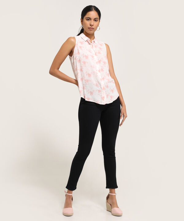Camisa Estampada Manga Sisa