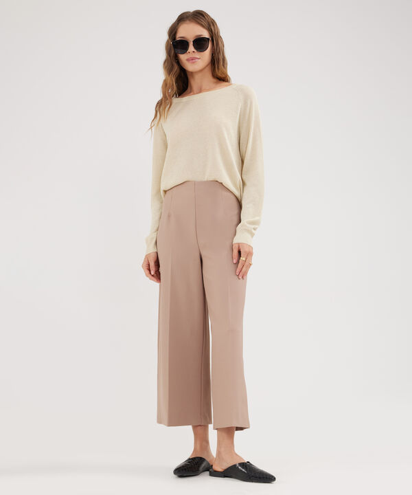 Pantalón Culotte Unicolor image number null