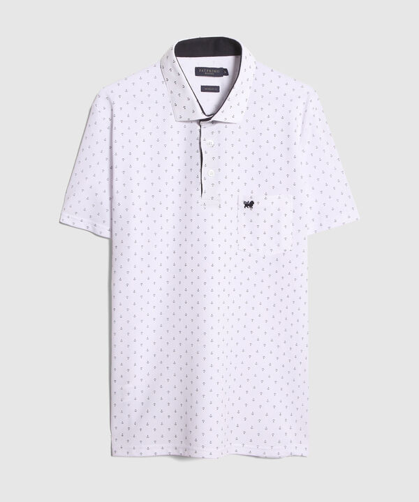 Polo Cuello Maquina Estampada