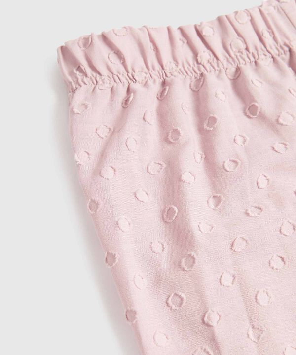 Conjunto Pijama Manga Corta, Pantalon Largo Cuello Resort Para Mujer