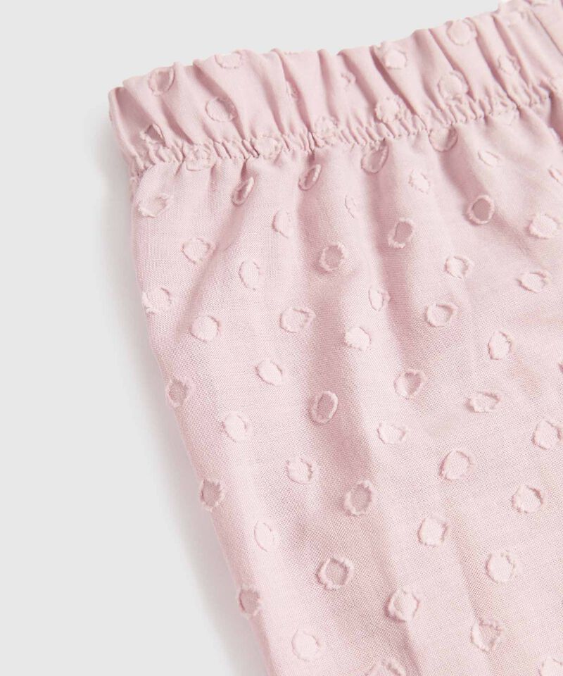 Conjunto Pijama Manga Corta, Pantalon Largo Cuello Resort Para Mujer