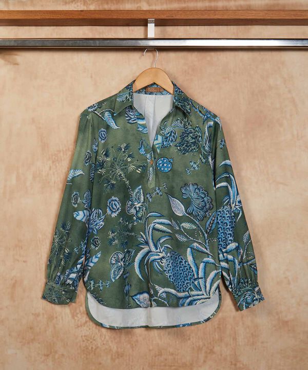 Camisa Manga Larga Estampada