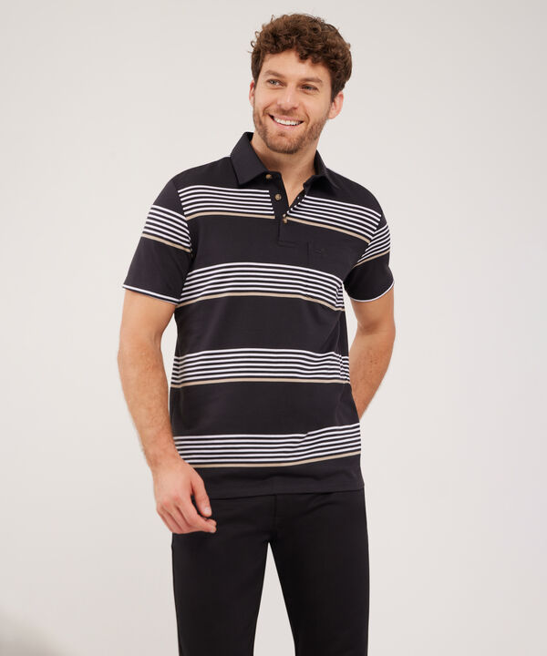 Polo Cuello Duro,  Textura, Regular Fit Con Bolsillo, Magia En El Caribe image number null