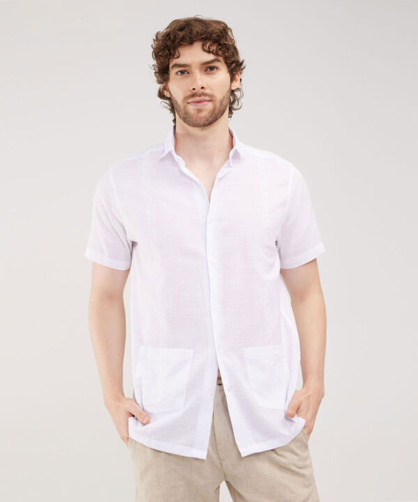 Camisa Guayabera Manga Corta image number null