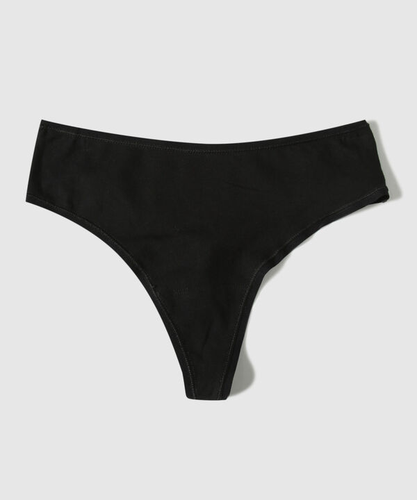 Panty Tanga Brasilera En Algodón image number null