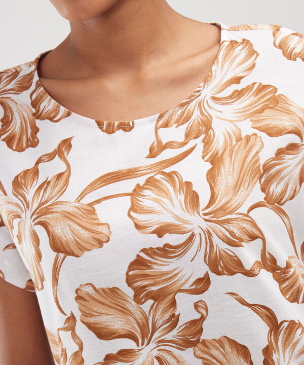 Blusa Estampada, Manga Corta Corrida image number null