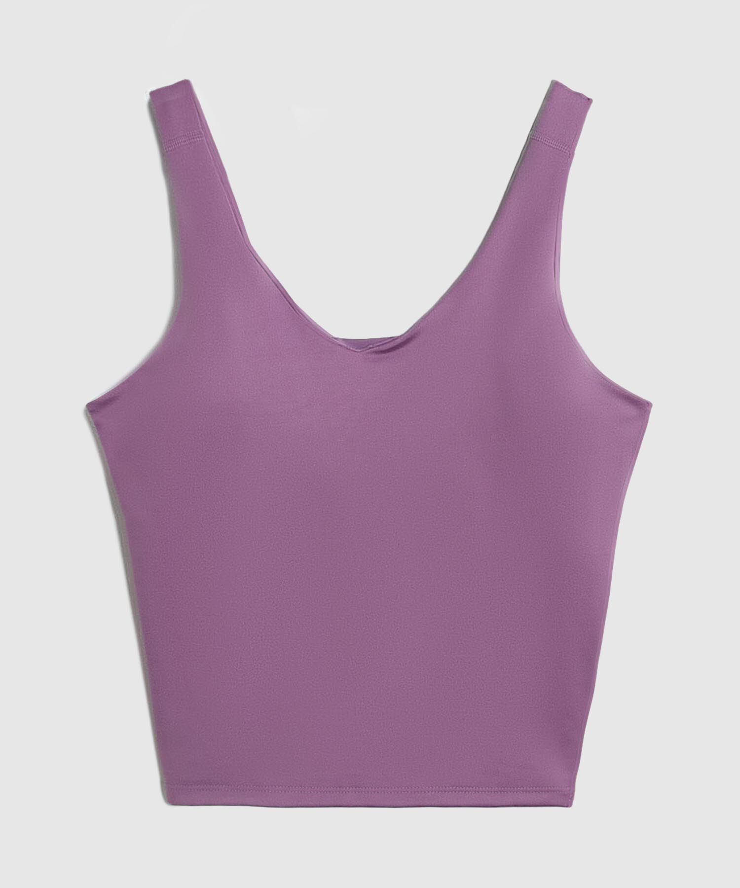 Camiseta Crop Sin Mangas Cuello V Mujer