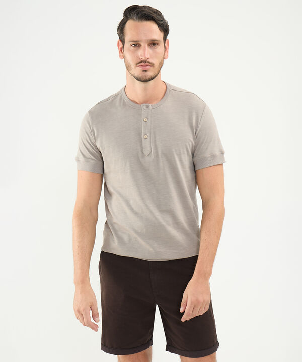 Camiseta Cuello Henley image number null
