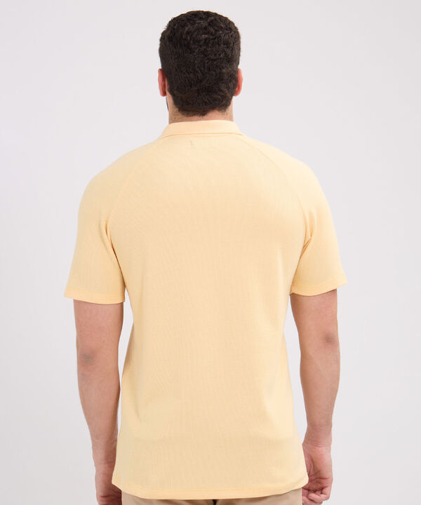 Polo Unicolor Textura, Cuello Tejido Sin Bolsillo
