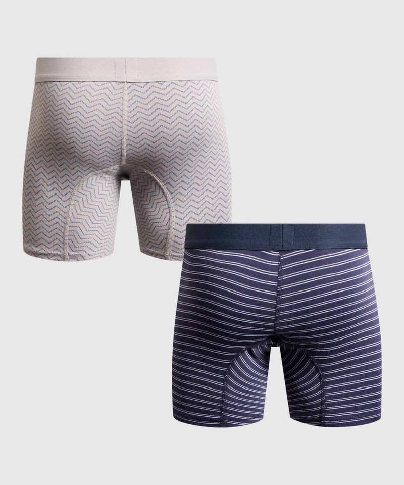 Set X2 B&oacute;xers Medios Estampados Para Hombre