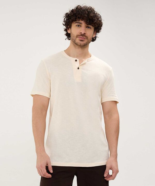 Camiseta Cuello Henley image number null