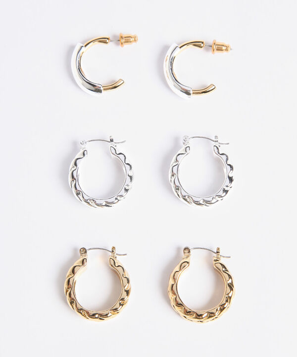 Aretes Set X 3 Pares De Aretes Ref. Kf233-0020-1