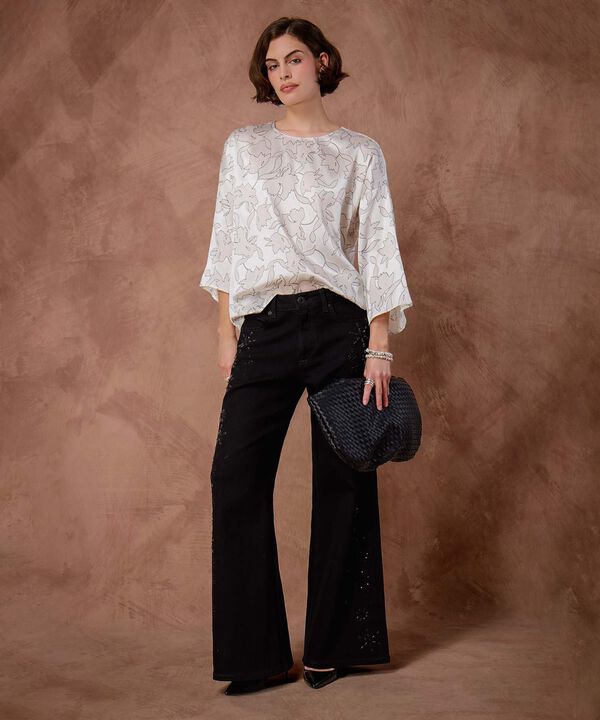 Blusa Estampada Manga 3/4  image number null