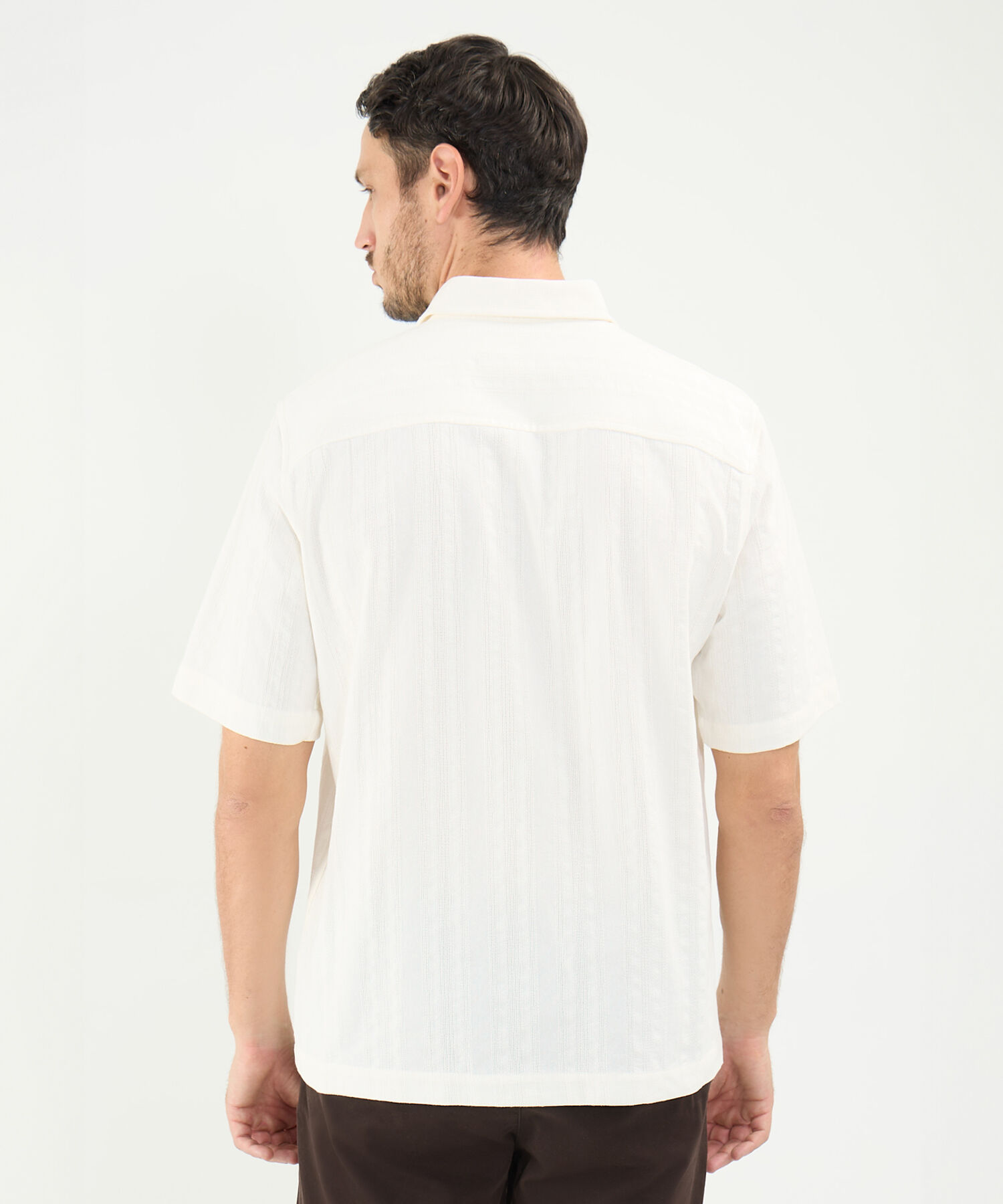 Camisa en Efecto Rústico