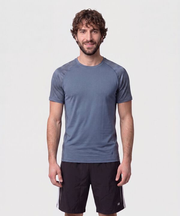 Camiseta Deportiva Con Detalle En Mangas  image number null