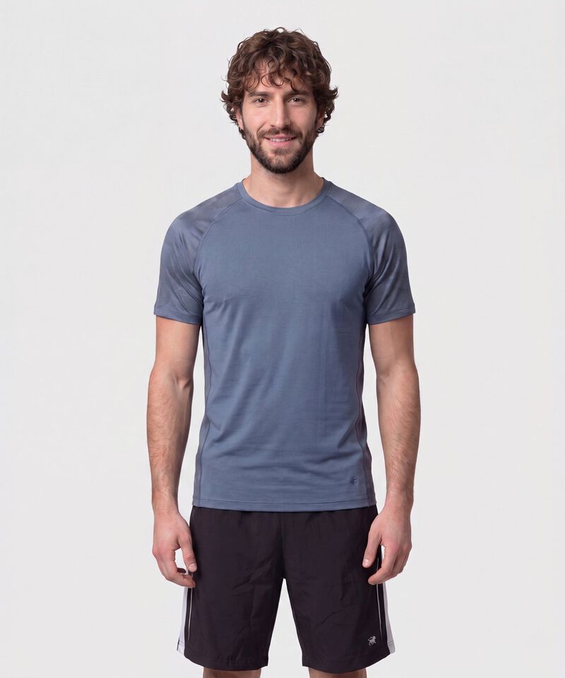 Camiseta Deportiva Con Detalle En Mangas 