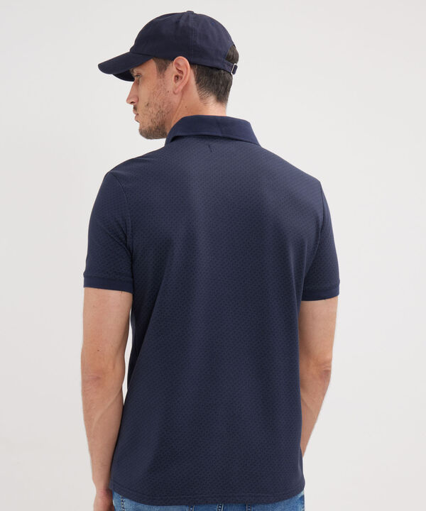 Polo Manga Corta Cuello Tejido