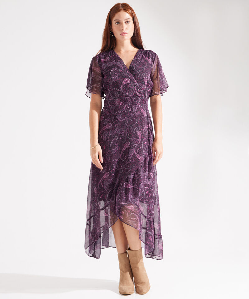 Vestido Estampado Con Boleros