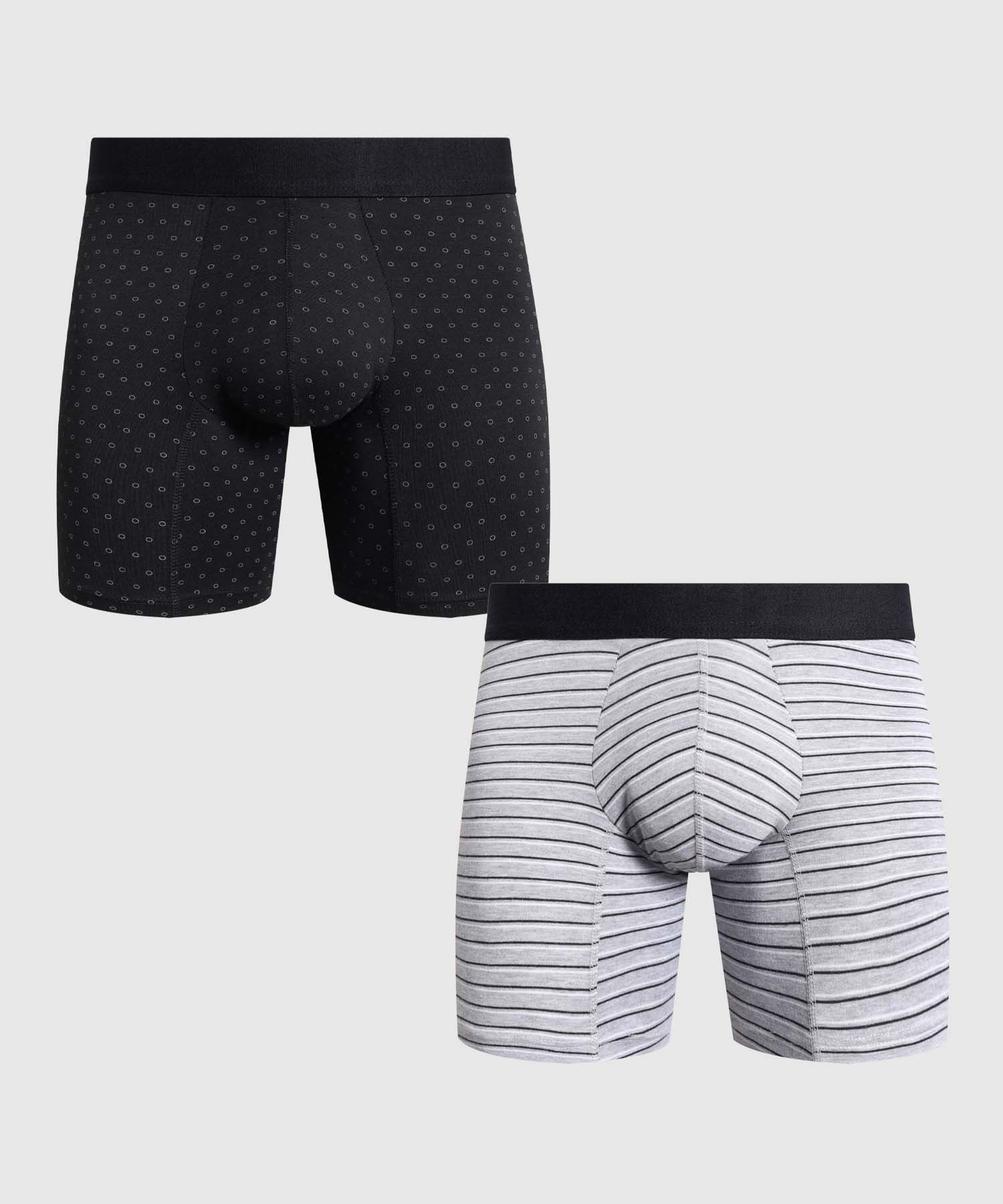 Set X2 B&oacute;xers Medios Estampados Para Hombre