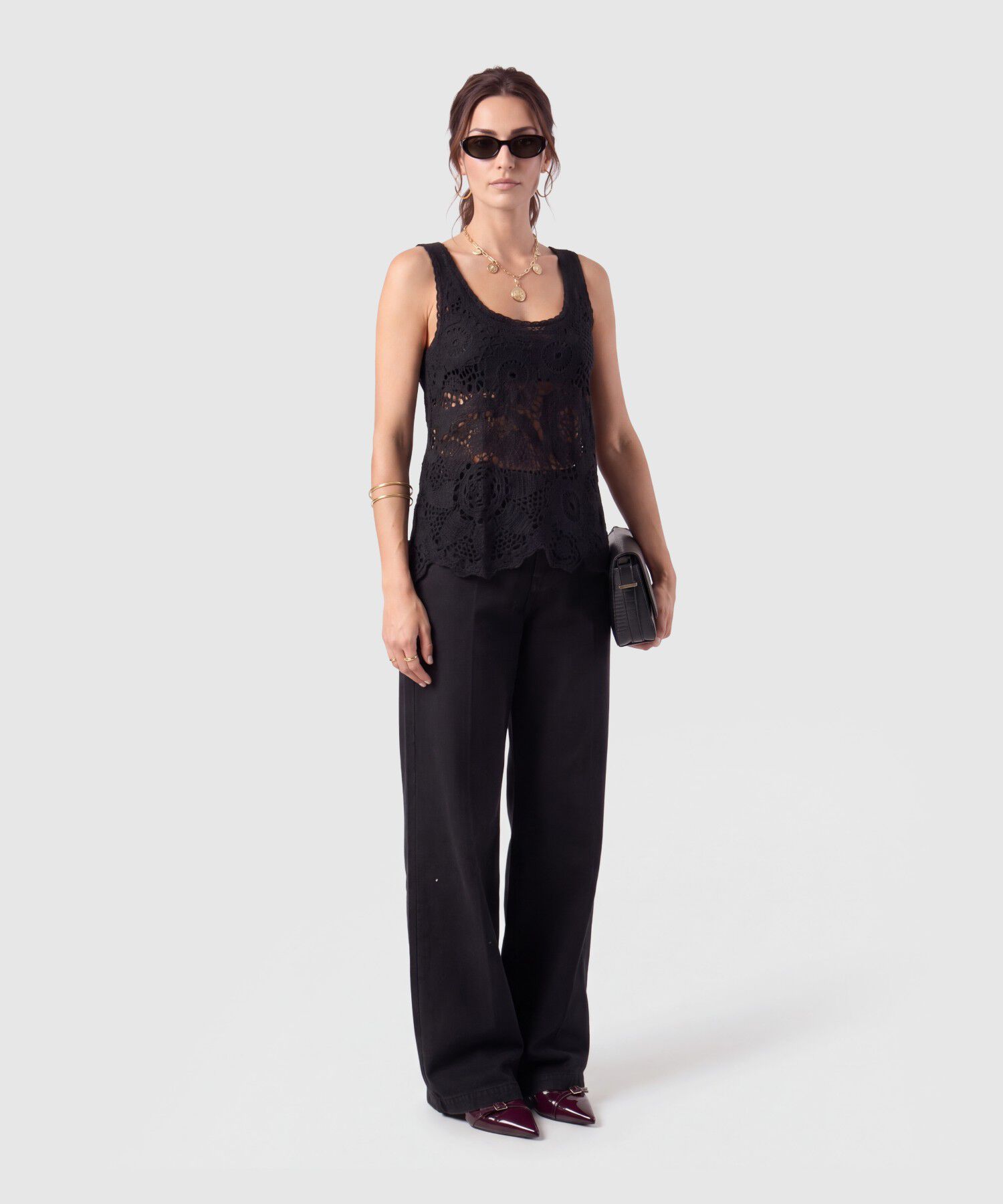 Camiseta Sisa Tejida Texturizada Para Mujer