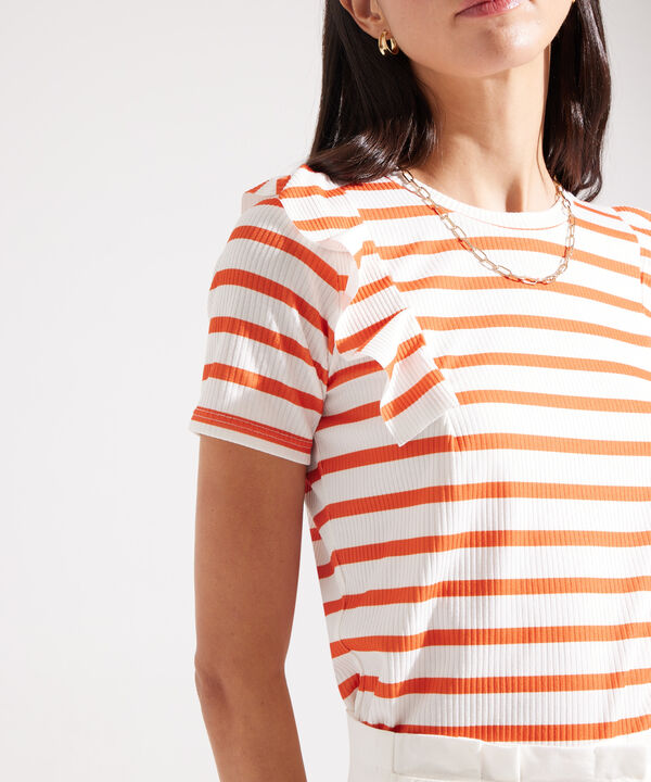 Camiseta a Rayas con Arandelas image number null