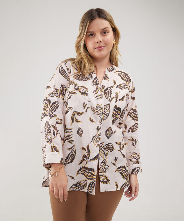 Blusa Manga 3/4  Estampada