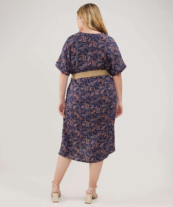 Vestido Manga Corta Talego Con Pechera