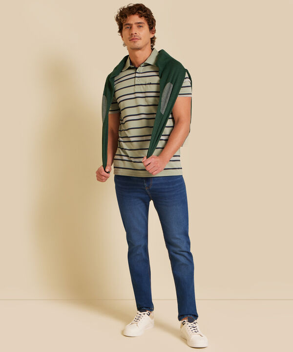 Polo Cuello Duro Rayas