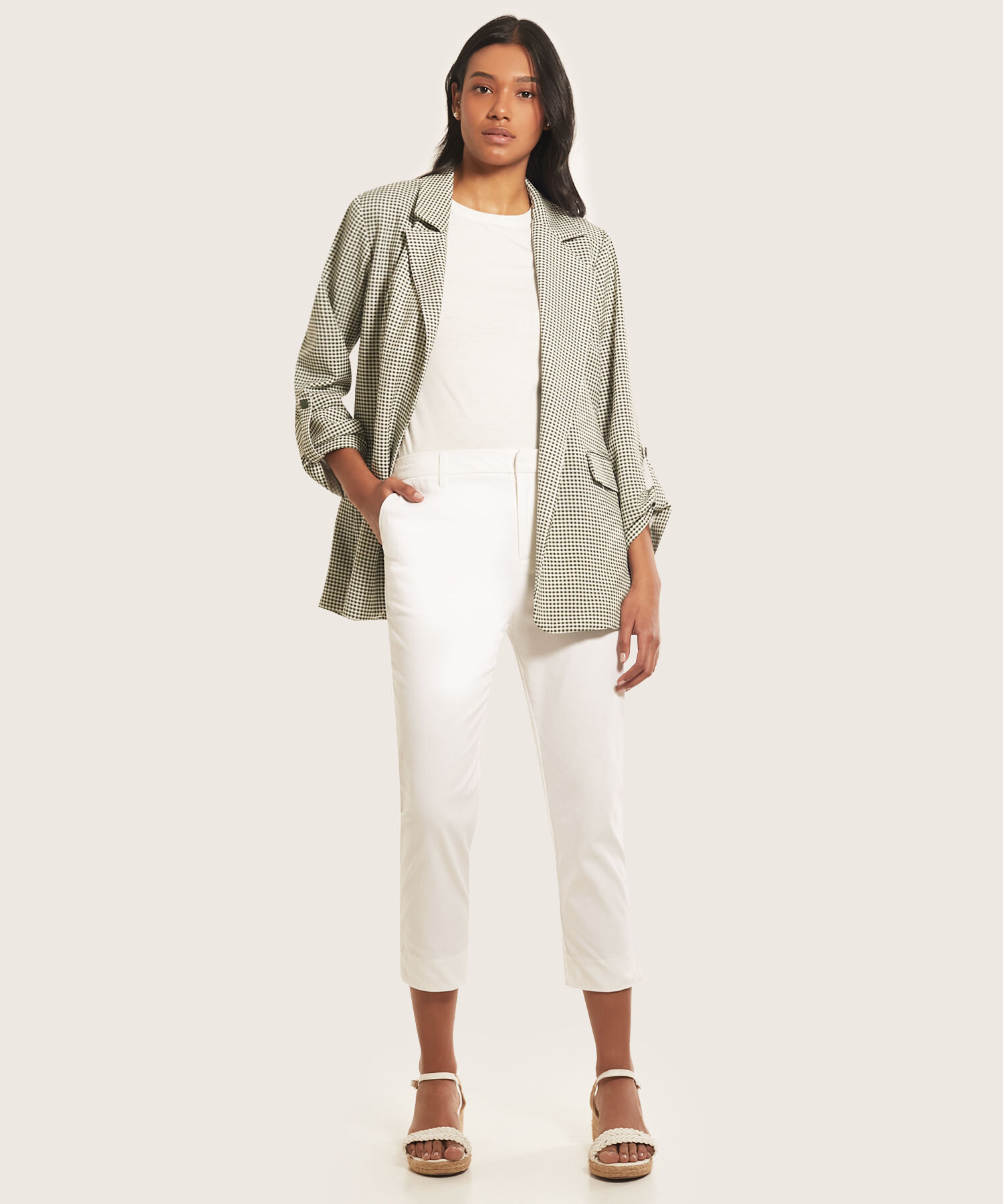 Pantalon Capri Unicolor