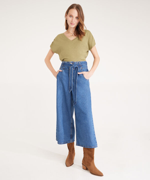 Jean Tipo Wide Leg Cropped image number null