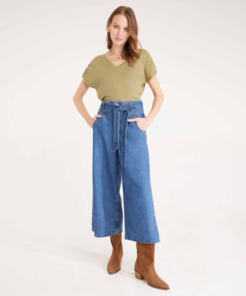 Jean Tipo Wide Leg Cropped