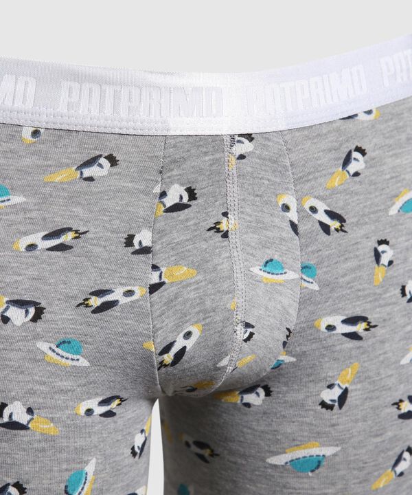 Pantaloncillo Pack X2 Boxer Medio Estampado Con Elastico Expuesto image number null